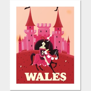 Wales Vintage Castle Posters and Art